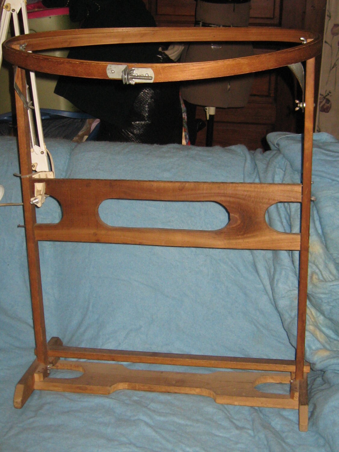 Vintage wood Quilters Quilting Hoop Floor Stand quilting Etsy