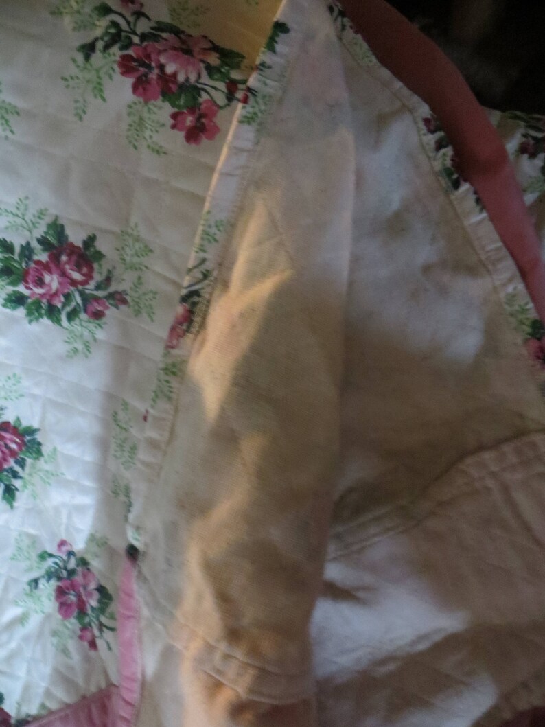 Vintage Hollywood Regency satin Taffeta Bedspread pink Etsy