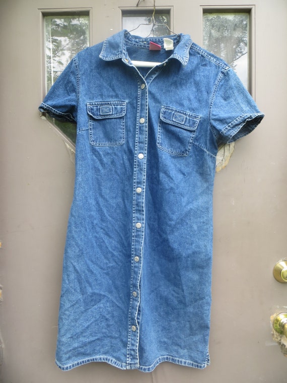 denim dress size 8