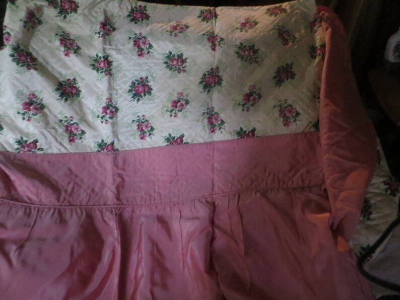 Vintage Hollywood Regency satin Taffeta Bedspread pink Etsy