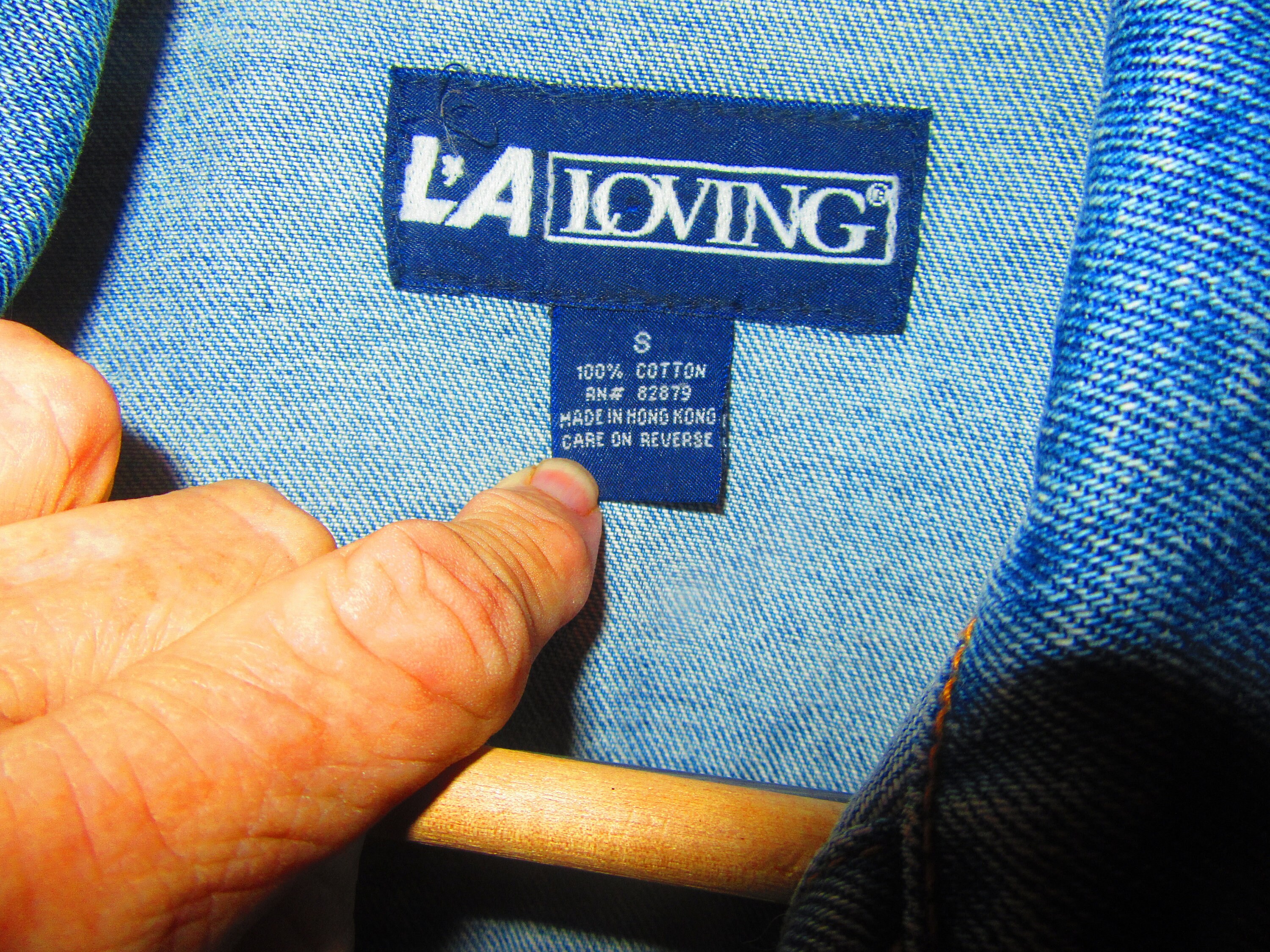 ヴィンテージ L A Loving ライトデニムジャケット 2000年代 刺繍入り 