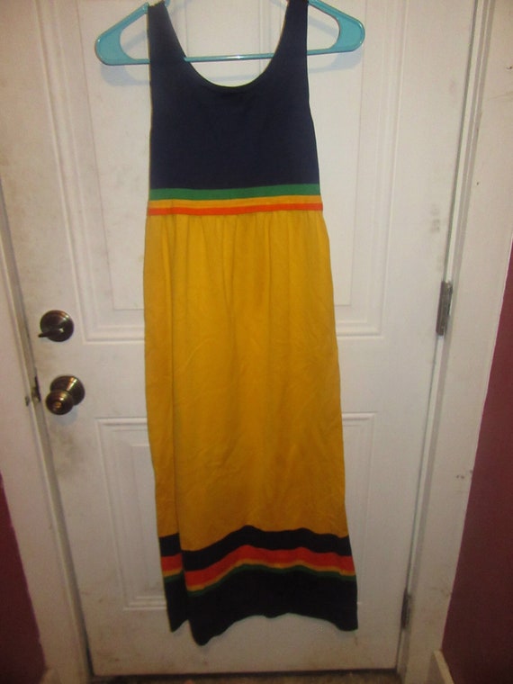 VINTAGE 1960s miss HANSEN  mod colorful sleeveles… - image 3