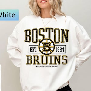 Boston Hockey Sweatshirt, Vintage Style Boston Hockey Crewneck, Retro Boston Hockey Sweatshirt, Retro Boston Bruins Sweater , Hockey Fan
