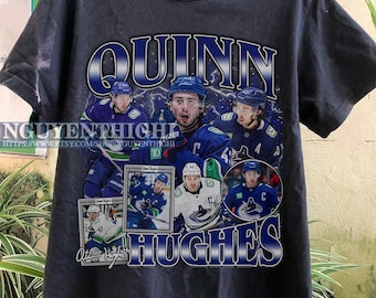 Quinn Hughes Shirt Ice Hockey American Professional Hockey Championship Sport Merch Vintage Sweatshirt Hoodie Graphic Tee Gift Fans