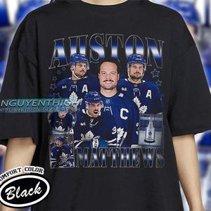 Comfort Colors® Auston Matthews Hockey T-shirt, Toronto Maple Leafs Hockey T-shirt, 90s Vintage Hockey Shirt, Hockey Gift For Fan