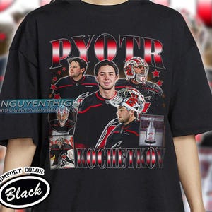 Comfort Colors® Pyotr Kochetkov Hockey T-shirt, Carolina Hurricanes Hockey T-shirt, 90s Vintage Hockey Shirt, Hockey Gift For Fan