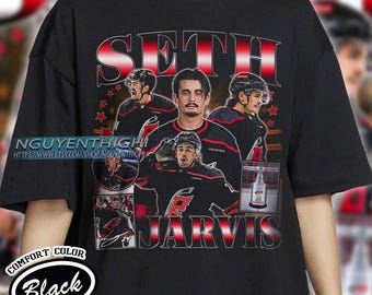 Comfort Colors® Seth Jarvis Hockey T-shirt, Carolina Hurricanes Hockey T-shirt, 90s Vintage Hockey Shirt, Hockey Gift For Fan