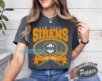 Comfort Colors® Vintage New York Sirens T-shirt, Vintage Sirens T-shirt, New York Hockey Women T-shirt, Hockey Women, Sirens T-shirt