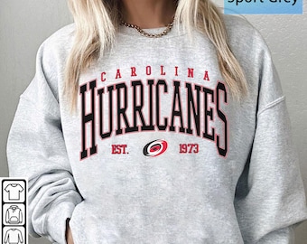 Carolina Hurricanes Sweatshirt | Vintage Hurricanes Hockey Sweatshirt |Carolina Hockey Fan shirt | Carolina Hurricanes Hoodie
