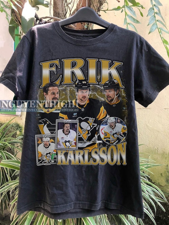 Vintage 90s Graphic Style Erik Karlsson T-shirt, Erik Karlsson