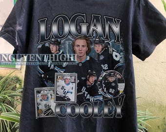 Logan Cooley Vintage 90s Graphic Style T-Shirt, Logan Cooley Shirt, Vintage Oversized Sports T-Shirt, Unisex Shirt, Bootleg Hockey Gift
