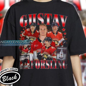 Comfort Colors® Gustav Forsling Hockey T-shirt, Florida Panthers Hockey T-shirt, 90s Vintage Hockey Shirt, Hockey Gift For Fan