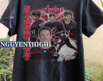 Andrei Svechnikov Carolina Ice Hockey Merch Shirt, Hurricanes Vintage 90s Bootleg Sweatshirts, Hockey American Eras Tour Fan 3011 PTP