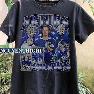 Arturs Silovs shirt, Vancouver Hockey Sweatshirt, Hockey Fan Shirt, Silovs t-shirt, Custom hockey shirt, Hockey player tshirt