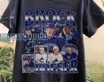 Brock Boeser Vintage 90s Graphic Style T-Shirt, Brock Boeser Shirt, Vintage Sports T-Shirt, Unisex Shirt, Bootleg Hockey Gift