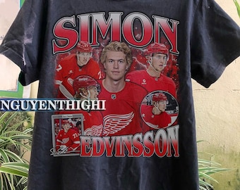 Simon Edvinsson Graphic Tee, Simon Unisex Shirt, Simon Edvinsson Vintage Shirt, Simon Edvinsson Hockey Shirt, 90s Vintage Hockey Shirt