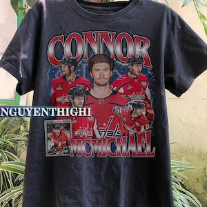 Connor McMichael shirt, Washington Hockey Sweatshirt, Hockey Fan Shirt, McMichael t-shirt, Custom hockey shirt, Hockey player tshirt