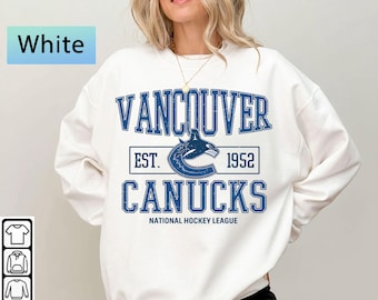 Vancouver Hockey Sweatshirt, Vancouver Canucks crewneck, Vancouver Hockey shirt, Custom Hockey Shirt, Hockey Number Shirt