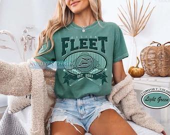 Comfort Colors® Vintage Boston Fleet T-shirt, Vintage Fleet T-shirt, Boston Hockey Women T-shirt, Hockey Women, Fleet T-shirt