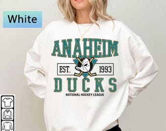 Anaheim Duck Sweatshirt, Vintage Anaheim hockey shirt, Anaheim Hockey Crewneck, Ducks Hockey sweater, Hockey Fan gift