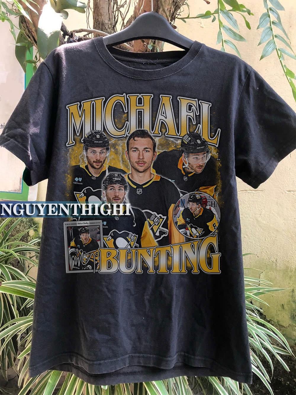 Snorider Design Michael Bunting Shirt, Pittsburgh Hockey Sweatshirt, Hockey Fan Shirt, Bunting T-Shirt, Custom Hockey Shirt, Hockey Player Tshirt