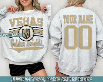 Vegas Golden Knights Sweatshirt, Vintage Vegas hockey shirt, Vegas Hockey Crewneck, Golden Knights Hockey sweater, Hockey Fan gift