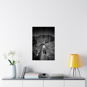 Vertical Posters, New Zealand Podocarp Forest Wilderness Ride Matte Wall Art Print, Nature Lover Gift, Adventure Decor, Travel Poster, Home