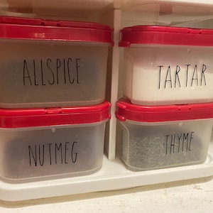 Custom Spice Jar Labels Set of 12 Rae Dunn Inspired
