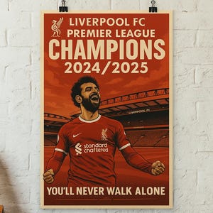 LIVERPOOL FOOTBALL CLUB Digital Print Champions