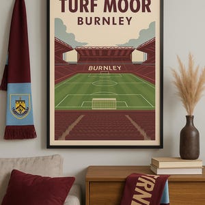 Turf Moor Stadium Print: Burnley FC Wall Art (Digital Download)