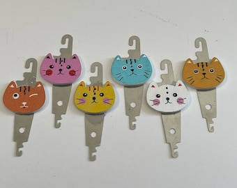 Wood Cat Needle Threader | Cross Stitch, Embroidery, Sewing