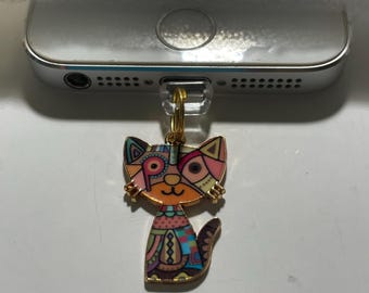 Cat Charm iPhone Dust Plug | Kindle Accessory