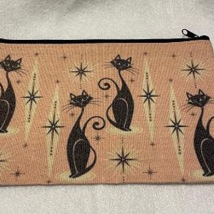 Fancy Cats Zippered Make up Bag | Zipper | Coin | Purse | Make up Bag | Wristlet