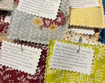 Pocket Prayer Quilt | Cross Inside Each Quilt | Bulk or Singles
