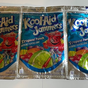 Recycled Upcycled Kool Aid Jammers Capri Sun Pencil Bag Case | Recycled | Zippered Coin Purse | Wallet