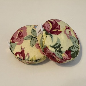 Fabric Covered Retractable Tape Measure | Measuring Ruler | Sewing Tailor | Tape Measure | Soft Flat | 60&quot;/150cm