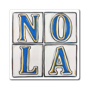 Imanes de azulejos de las calles de Nueva Orleans