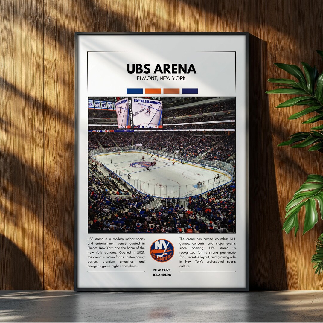 UBS Arena Stadium Poster | New York Islanders Poster Print | NHL ...