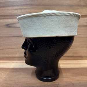VTG U.S.N. sailor bucket hat "Dixie" cup hat size 7 1/4.