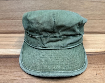 Vintage 1950 Korean War Era USGI HBT Herringbone Twill Fatigue Cap size 6 1/2.