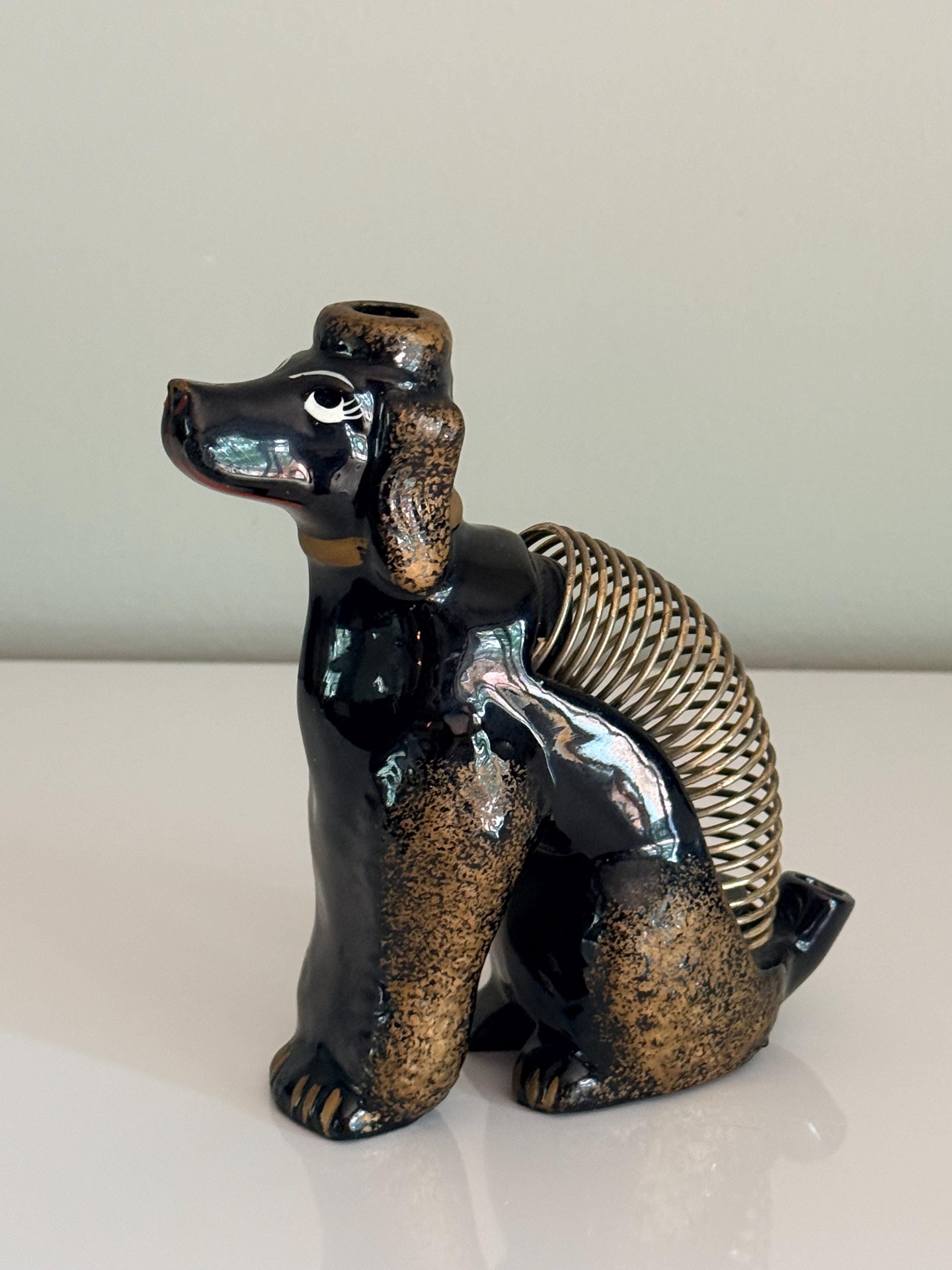 1950's Ceramic プードルモチーフ 陶器カードホルダー&ペン立て Ceramic Poodle Letter Holder - Etsy