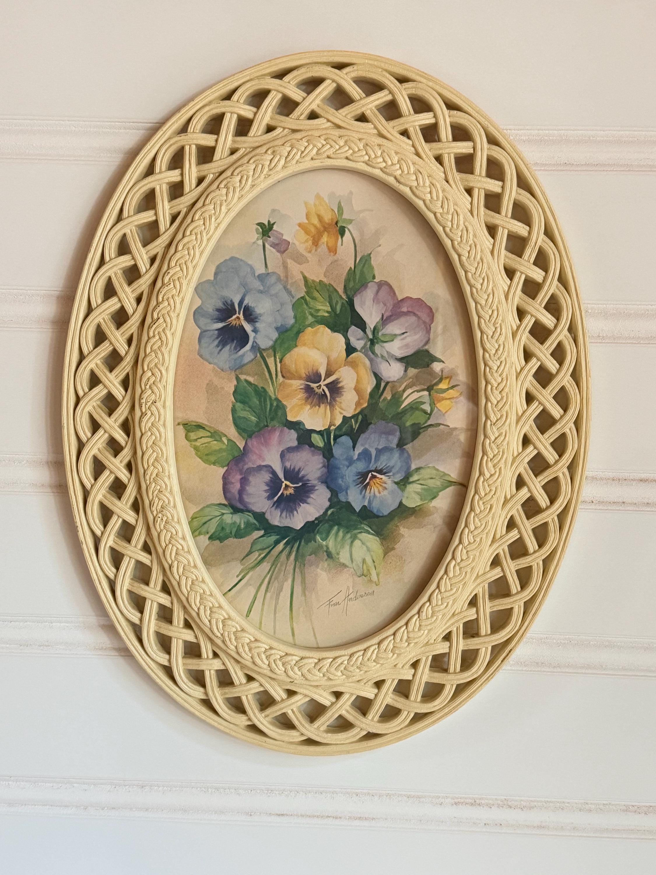 Vintage Floral Homco Art Framed - Etsy