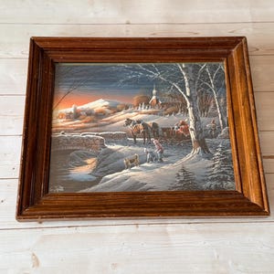 Terry Redlin Almost Home Framed Print Limited Edition Signed Numbered Winter Art