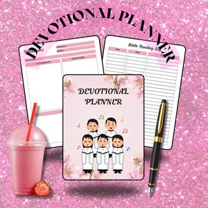 Editable Devotional Planner, Bible Journaling, Digital Bible Study Journal Pages, Daily Devotional, Customizable Christian Faith Planner.