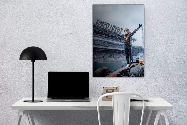 Max Verstappen F1 Racing Poster – 20x30 Inch Pop Art Wall Decor, Unframed, Made In USA