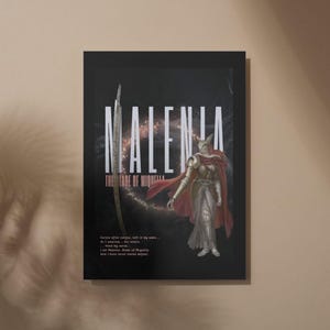 Poster for Elden Ring players, Malenia Blade of Miquella, Digital Download, Art, Digital Wall Art, Gaming Poster, Fantasy, Video Game Decor