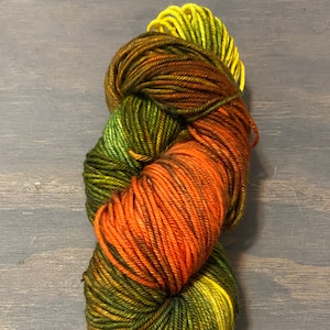 Handpainted Merino Cashmere Worsted - Mountain Purls Fall