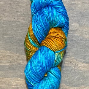 Handbemalte Merino Kaschmir Seide Kammzug - Mountain Purls Spring