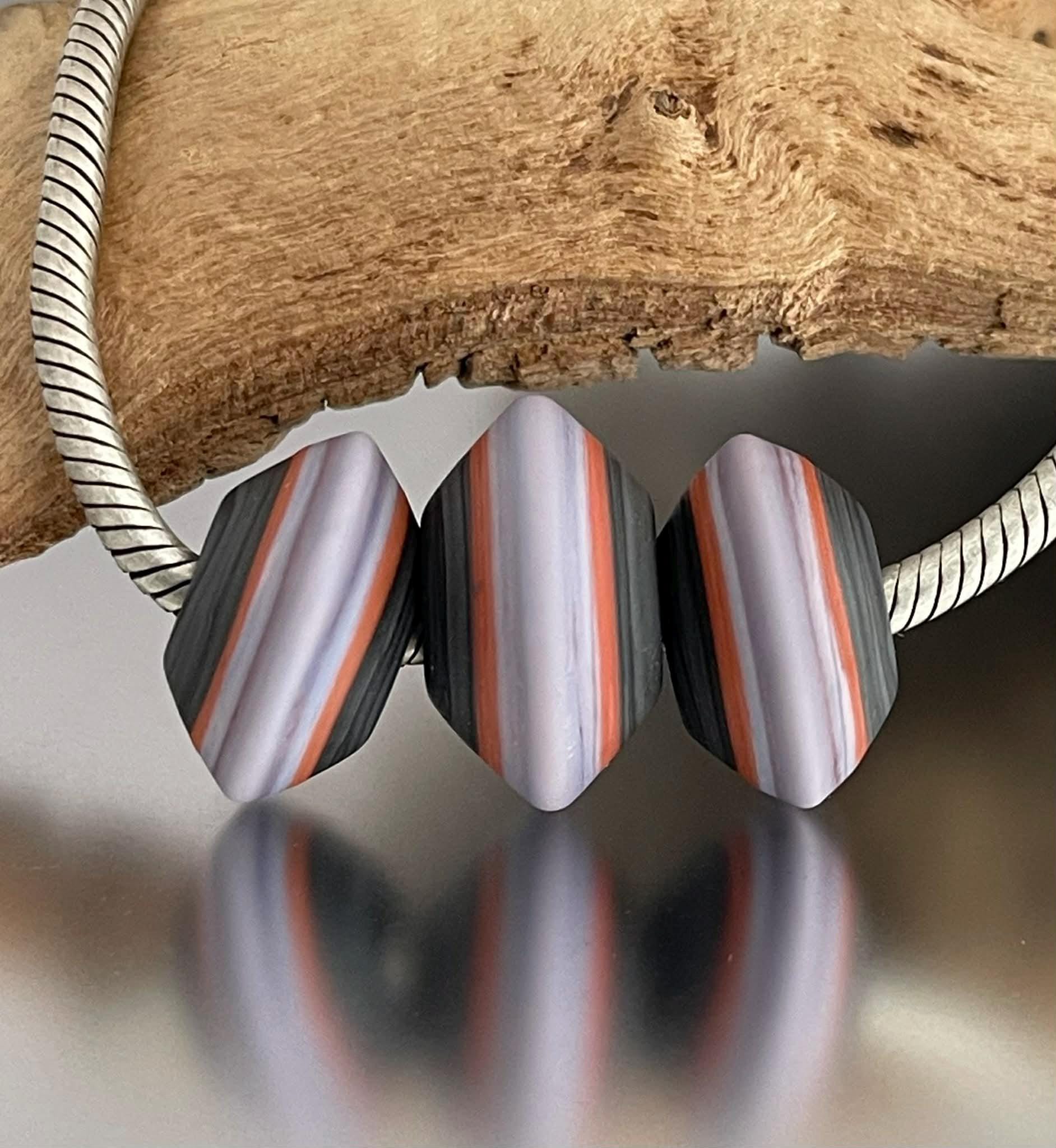 BHB Set - Big Holed Beads - (3) Handmade Lampwork Beads - Adobe ...
