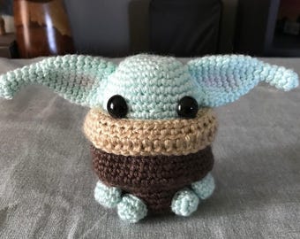 Baby Alien Amigurumi Crochet Pattern: Chibi Plush Toy (PDF)